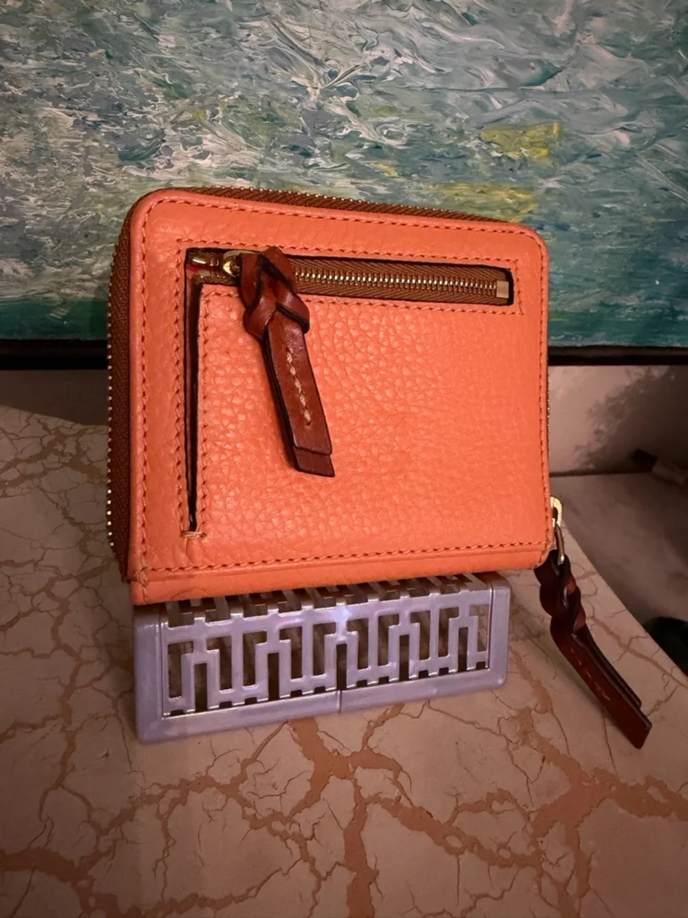 Dooney & Bourke Clementine Pebbled Leather Zip Wallet